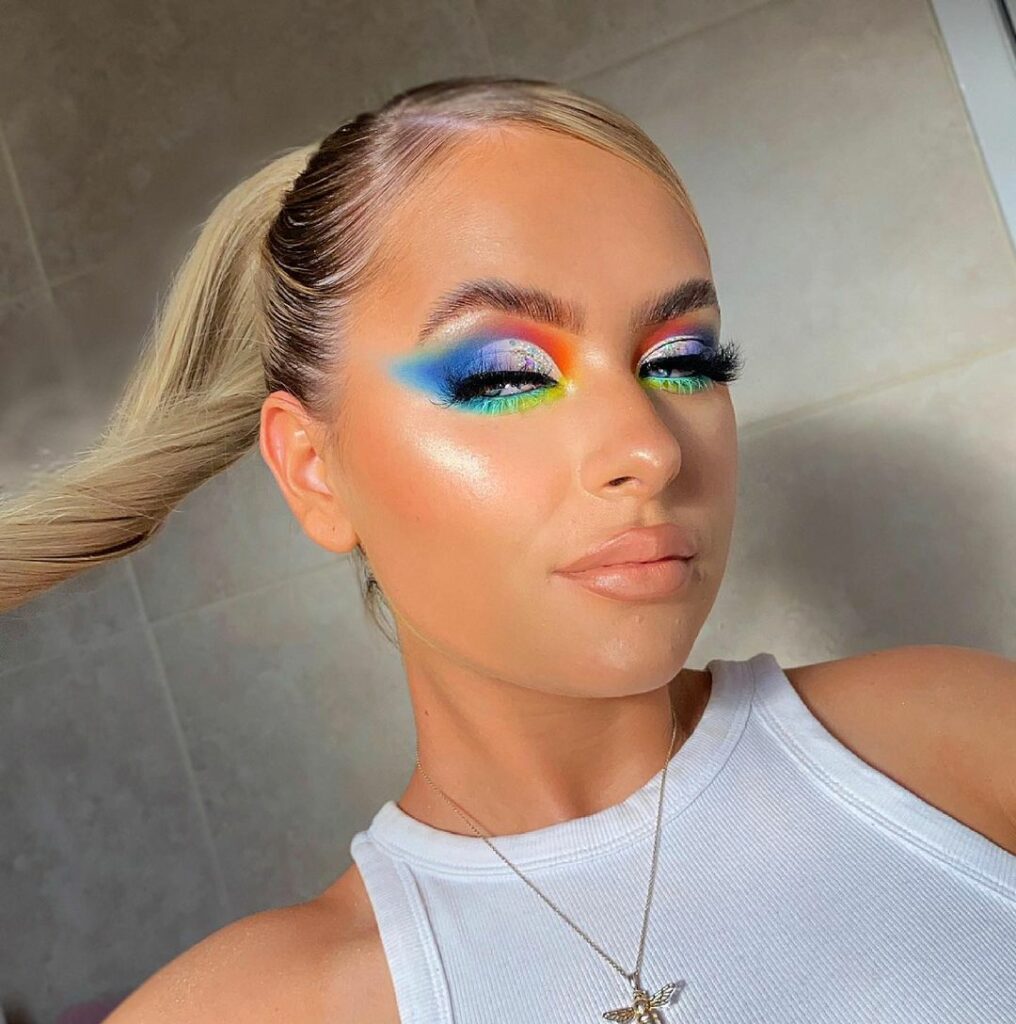 maquillage rainbow LGBT pour la pride 