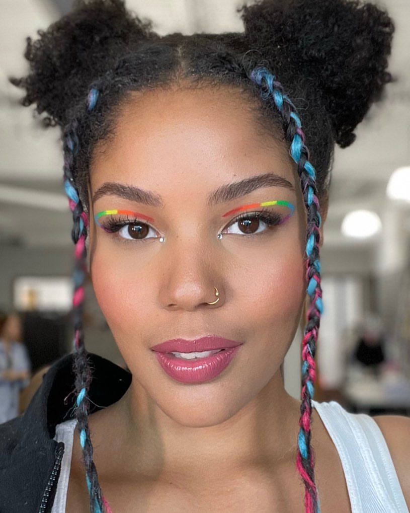 maquillage rainbow LGBT pour la pride