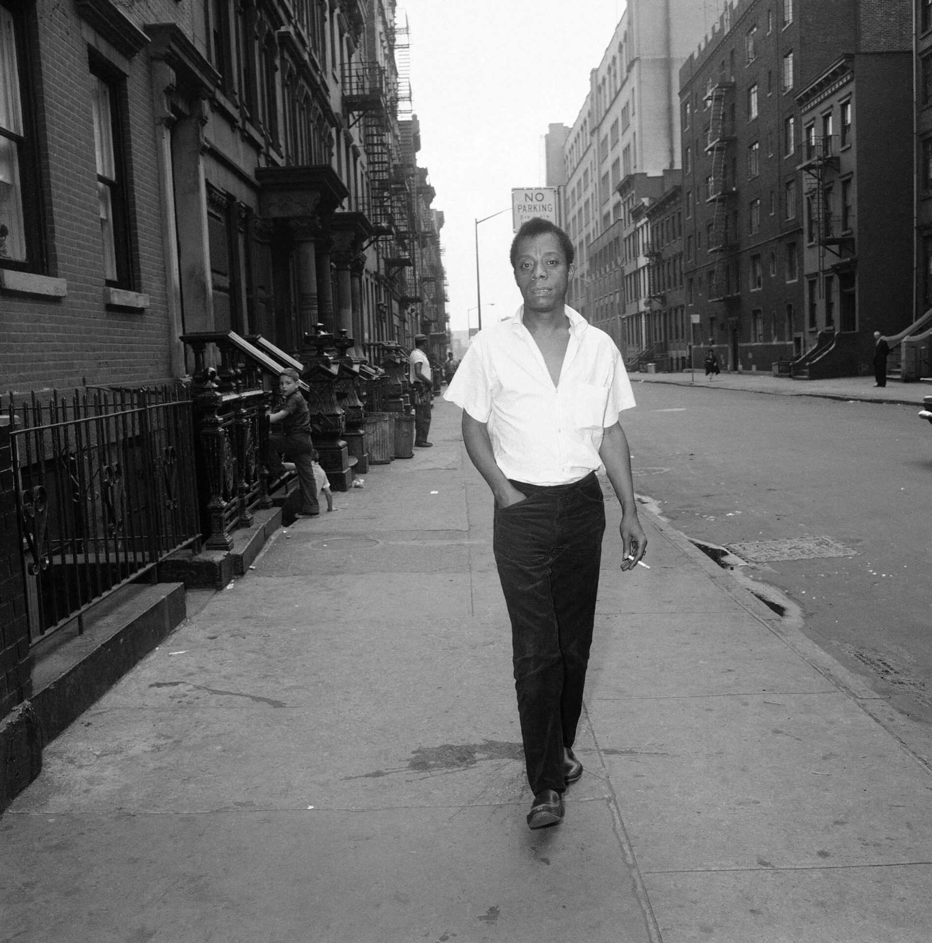 James Baldwin par Dave Pickoff à Harlem, Juin 1963