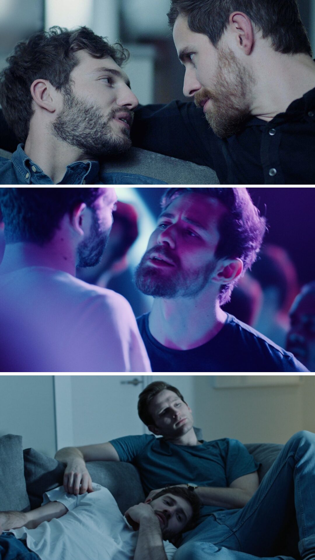 Images du film gay "Dans la mêlée" (2022) sur QueerScreen, romance et drame sportif autour du rugby à Londres