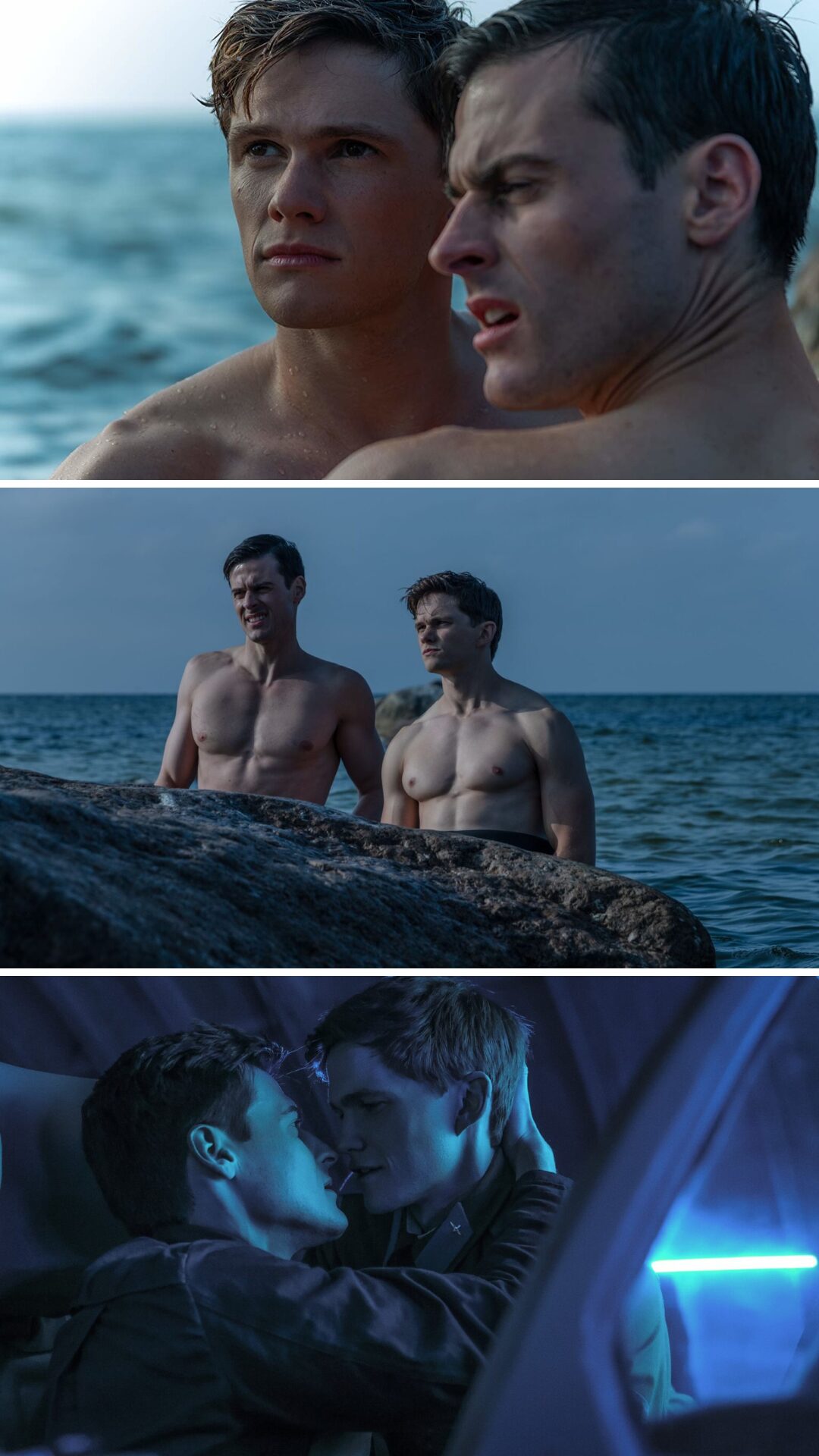 Images du film gay "Firebird" (2021) sur QueerScreen, romance intense pendant la guerre froide en URSS